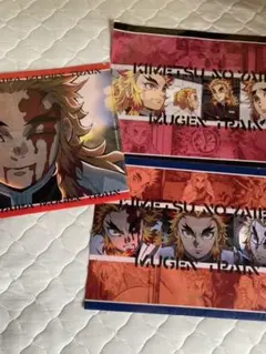 未使用　鬼滅の刃 無限列車編 煉獄杏寿郎 ランチョンマットケース　3枚セット