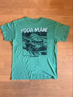スターウォーズ ヨーダ YODA MAN! Tシャツ M グリーンのサムネイル