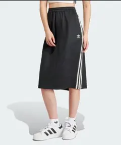 【adidas】アディダス オリジナルス 3ストライプ スカート XS 黒