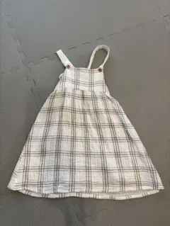 チェック柄 ジャンバースカート