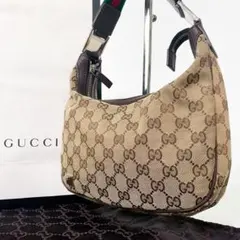 美品 ✨ グッチ シェリーライン ハンドバッグ アクセサリーポーチGG柄