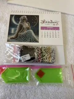 ダイヤモンドアート 卓上カレンダー 2026年 DIY キット セット 未使用