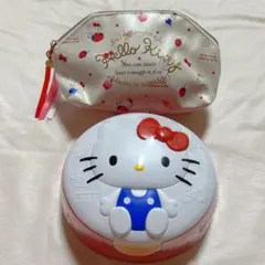 HELLO KITTYウェットティッシュケースとポーチ セット