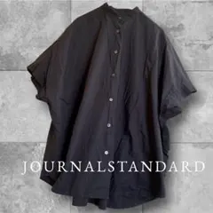 JOURNAL STANDARD　タイプライターバンドカラー ネイビー シャツFのサムネイル