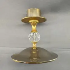 アンティーク キャンドルスタンド ガラス付き