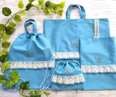 入園入学/4点セット/レッスンバッグ/シューズバッグ/ハンドメイド/女の子