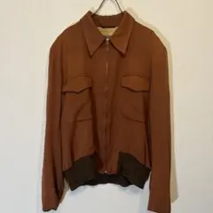 m*n様 50s penney’s レーヨン ジャケット ヴィンテージ ブラウン m*n様 50s penney's レーヨン ジャケット ヴィンテージ ブラウン