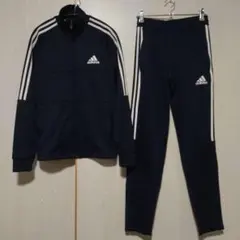 アディダス adidas ジャージ 上下 セットアップ メンズ Sサイズ 紺/白
