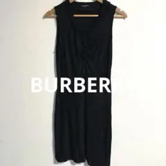 【素敵なデザイン❗️】BURBERRY ノバチェック柄 フリル 黒 ワンピース