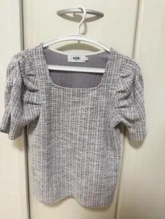 AZUL BY MOUSSY パフスリーブ　ツイード 半袖トップスのサムネイル