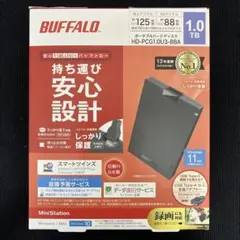 BUFFALO 外付けHDD 1.0TB HD-PCG1.0U3-BBA