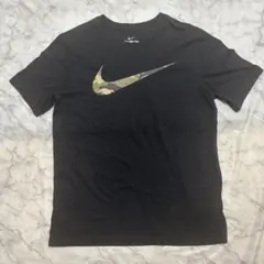 u*6様 【着画あり】00s NIKE ビッグスウォッシュ 迷彩 ブラック 円堂