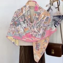 【ikura様】 @H607 フェイク カシミヤ シルク 110 大判ストール