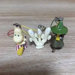 ムーミン　ムーミンママ　ニョロニョロ　スナフキン　キーホルダー　3点