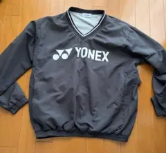 YONEX 黒 Vネック 長袖 スポーツウェア　ウォームアップ