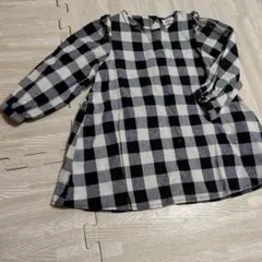 futafuta ギンガムチェック チュニック／ワンピース　95cm