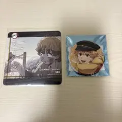 深*森様 鬼滅の刃 我妻善逸 ダイニング コースター AGF缶バッジ