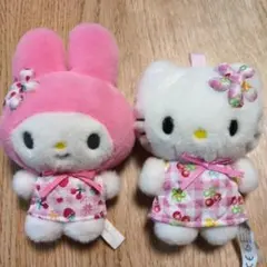 サンリオ みんなのキルトシリーズマスコット ハローキティ、マイメロディ2体セット