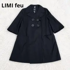 LIMI feu パンチング ジャケット ヨウジヤマモト ノーカラー ブルゾン