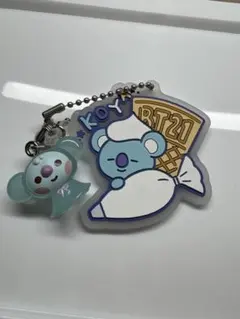 BT21 KOYA キーホルダー 水色 アクリル