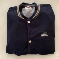 古着CONVERSE スタジャン ネイビー　L