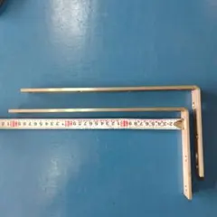 中古】ステンレス 棚柱 1820mm 4本＋棚受け金具16個 可動棚 - メルカリ