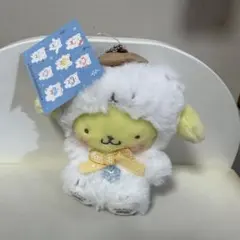 タグ付き サンリオ ふわふわスノー ポムポムプリン ぬいぐるみ