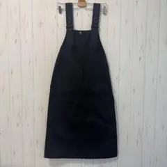 ✨美品✨ナチュラルビューティーベーシック《S》デニムジャンパースカート　ブラック