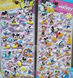 ディズニー ミッキー・マウスぷっくりシール2枚セット