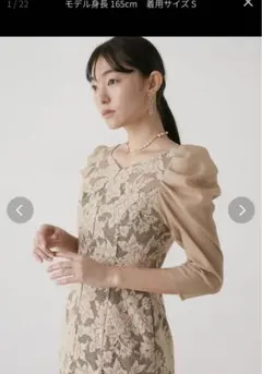 lagunamoon ジャガードレースワンピース