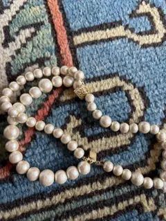 コットンパール　ネックレス ブレスレットset