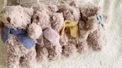 ジェラピケ　ぬいぐるみキーホルダー4体セット