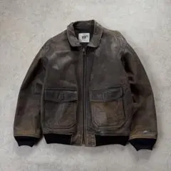 A-2 レザージャケット フライトジャケット 羊革