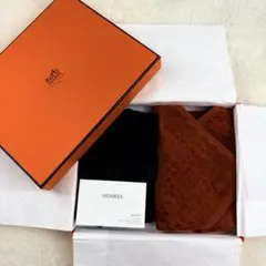 HERMES 濃紺 タオルケット 100%コットン 大判 - メルカリ