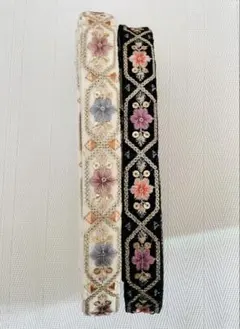 インド刺繍リボン　お好きなリボン1m ハンドメイド　ヘアアクセサリー　ポーチ