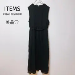 ニヤ さんITEMSアーバンリサーチ　ノースリーブワンピースドレス　ブラック