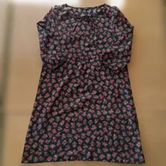 DO!FAMILY☆7部袖　花柄ワンピース　M☆匿名配送☆送料無料