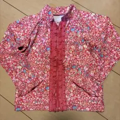 ブランシェス フリル付き花柄ラッシュガード 110cm