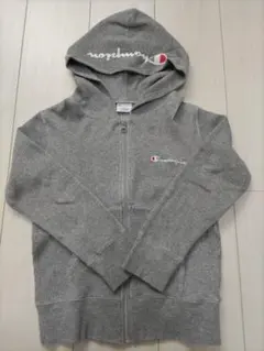 Champion 薄手フルジップパーカー 140サイズ グレー