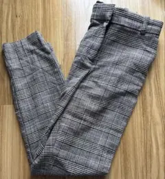 H&M チェック柄カジュアルパンツ