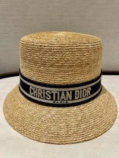 新品未使用品】Christian Dior ストローハット 正規品 57 - メルカリ