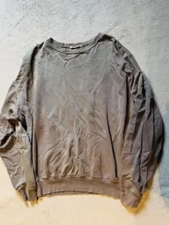 AURALEE オーラリー裏起毛グレー 薄トレーナーサイズ3