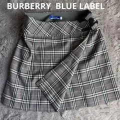 BURBERRY LONDON チェックラップスカート カシミヤ混XLサイズ13 - メルカリ