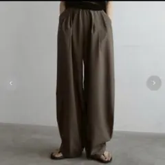 しまむら Hidekaコラボ カーブパンツ M ブラウン