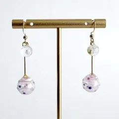 【ラメカラー】ヨーヨー(水風船)ピアス/イヤリング*＊お姫様ピンク＊*