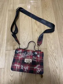 X-girl エックスガール　チェック柄 ショルダーバッグ　ショルダー