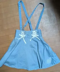 150 ピンクラテ パンツ付き吊りスカート