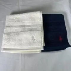 sk/3.10/3=ポロ ラルフローレン ロゴ付きフェイスタオル2枚セット