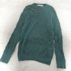 green label relaxing ケーブルニット コットンカシミヤ 長袖