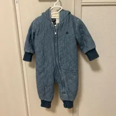 ギャップ ベビー キルティングあったかデニムカバーオール